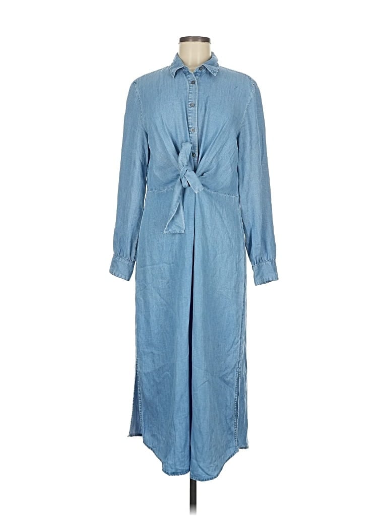 Pre-owned Ann Taylor Loft Casual Dress In Blue