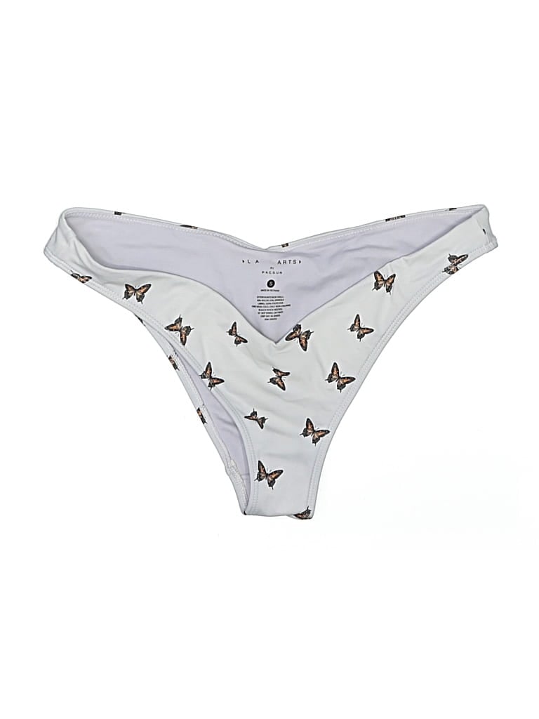 Pre-owned La Hearts Swimsuit Bottoms In Silver