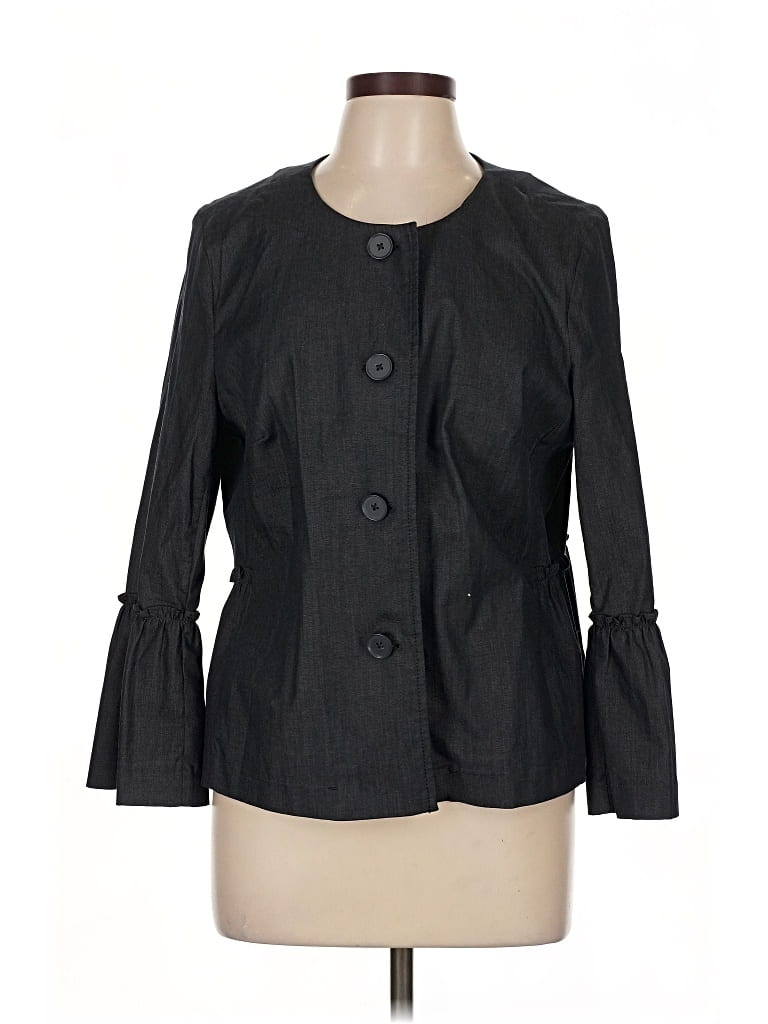 Pre-owned Ann Taylor Loft Outlet Blazer Jacket In Black