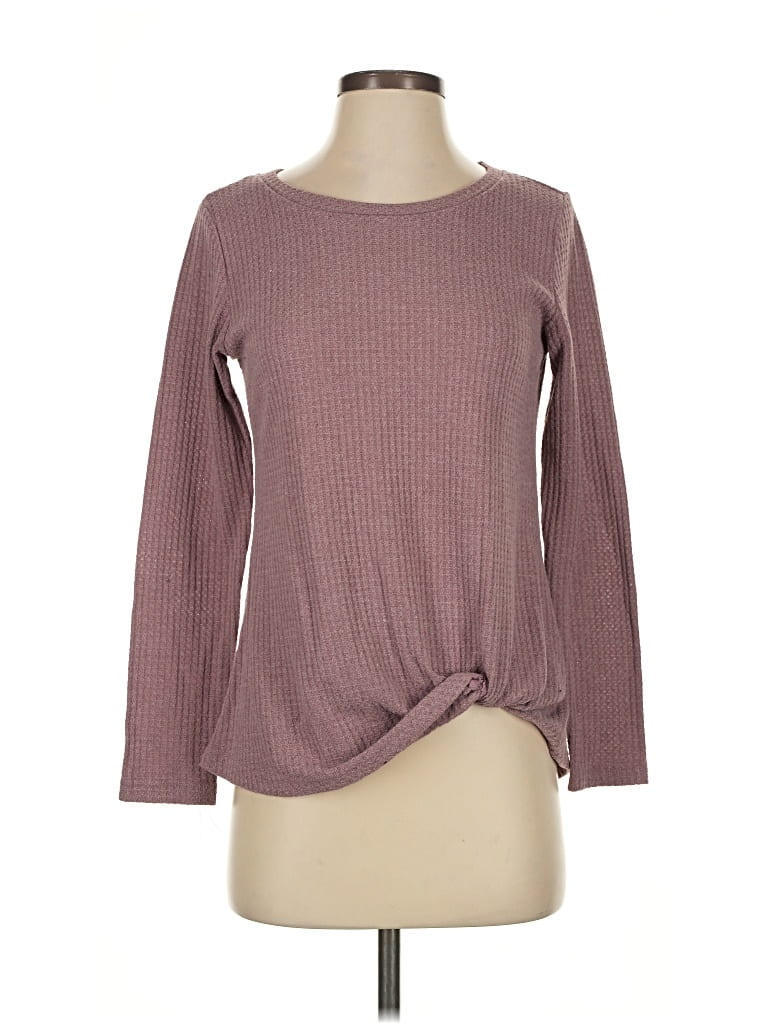 Pre-owned Neineiwu Long Sleeve T-shirt In Burgundy