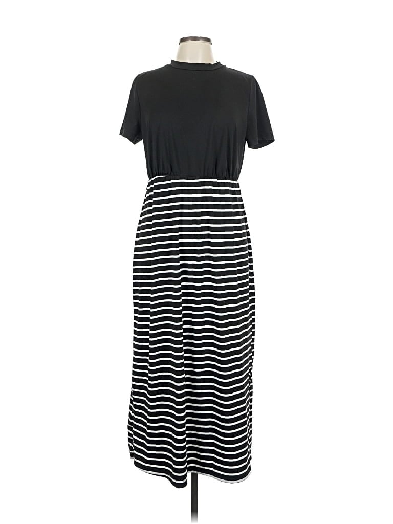 Pre-owned Shein Casual Dress In Black