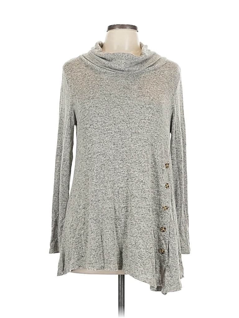 Pre-owned Misia Turtleneck Sweater In Gray
