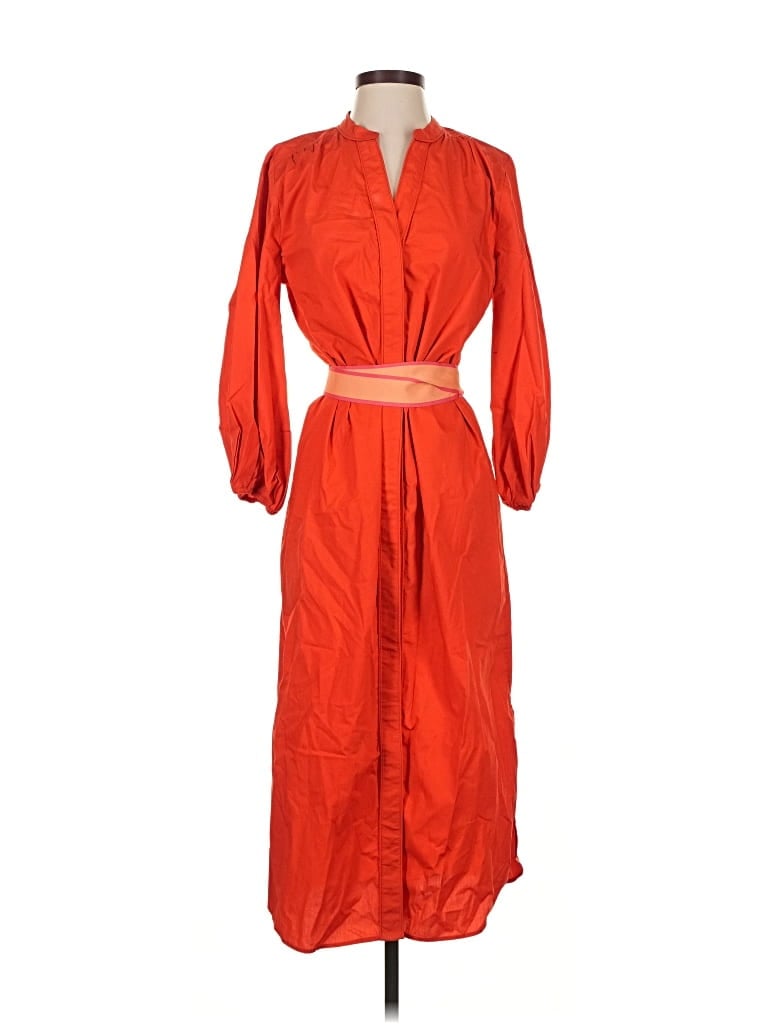 Pre-owned Ann Taylor Loft Casual Dress In Orange