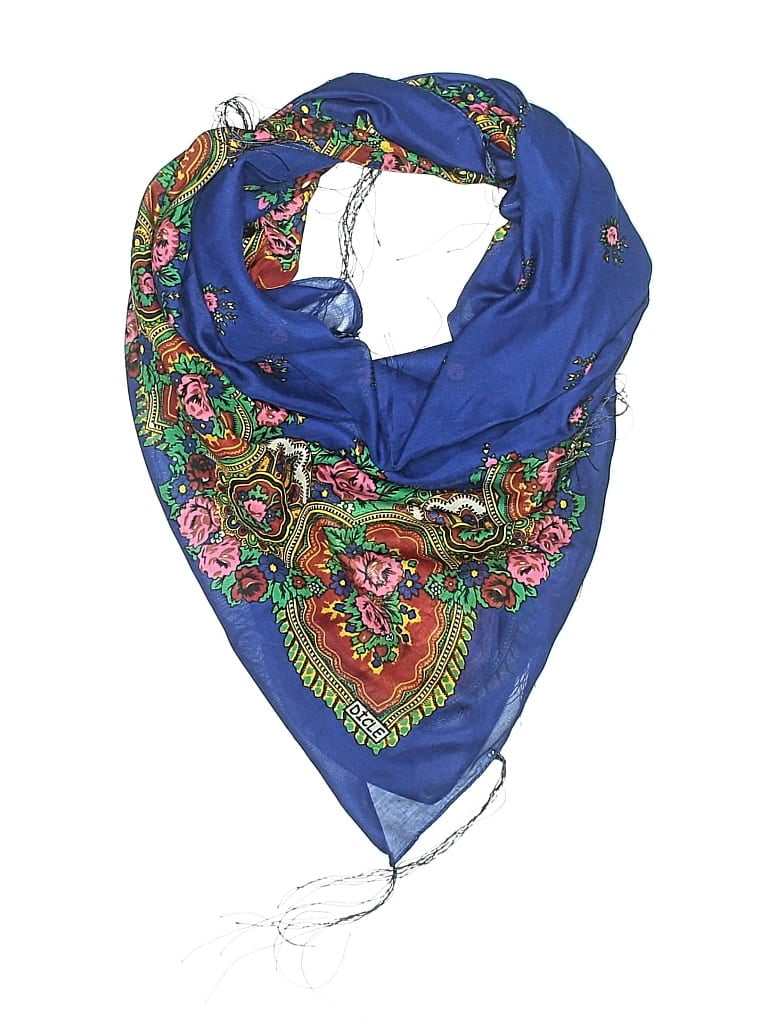 Pre-owned Unbranded Scarf In Blue