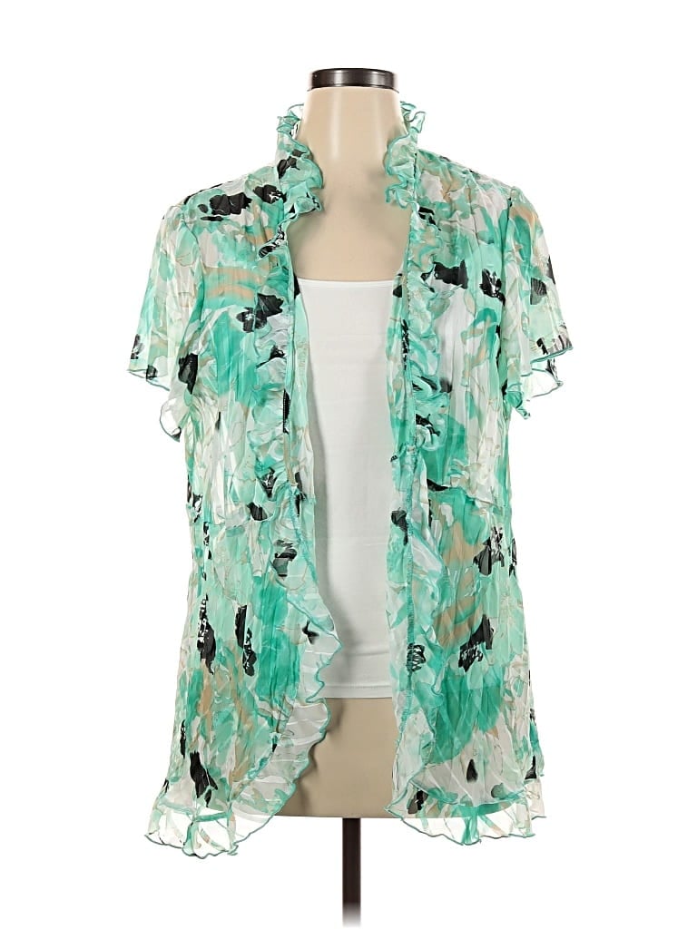 Pre-owned Dressbarn Kimono In Blue