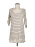 just ginger Stripes Ivory Casual Dress Size M - photo 1