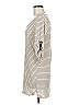 just ginger Stripes Ivory Casual Dress Size M - photo 5