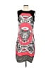 Assorted Brands Graphic Red Cocktail Dress Size 8 - photo 1