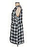 Miami Plaid Gray Casual Dress Size M - photo 5