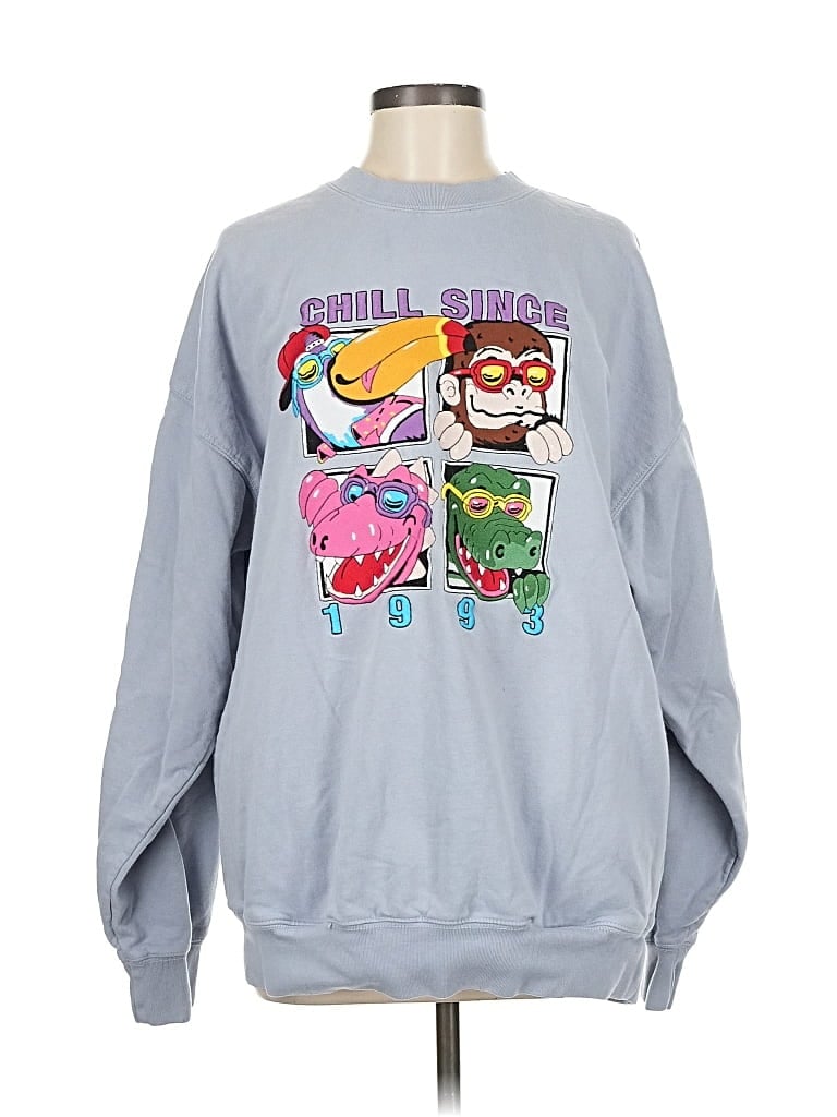 Pre-owned Brandy Melville Sweatshirt In Blue