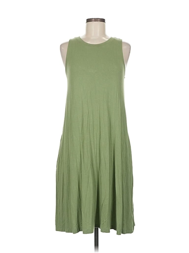 Pre-owned Time And Tru Casual Dress In Green