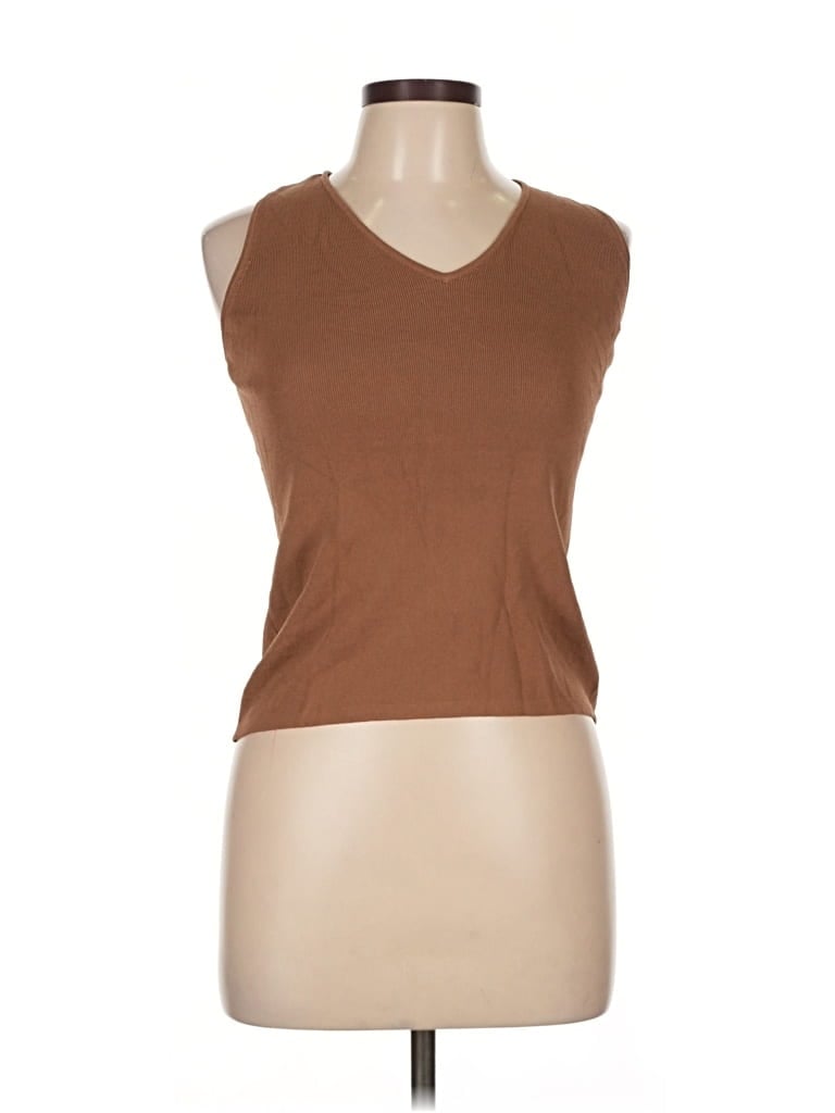 Pre-owned Joseph A Sleeveless T-shirt In Brown
