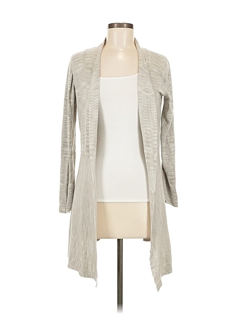 Pre-owned Anne Klein Cardigan Sweater In Gray