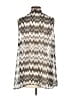 Sunny Leigh Chevron-herringbone Silver Sleeveless Blouse Size L - photo 2