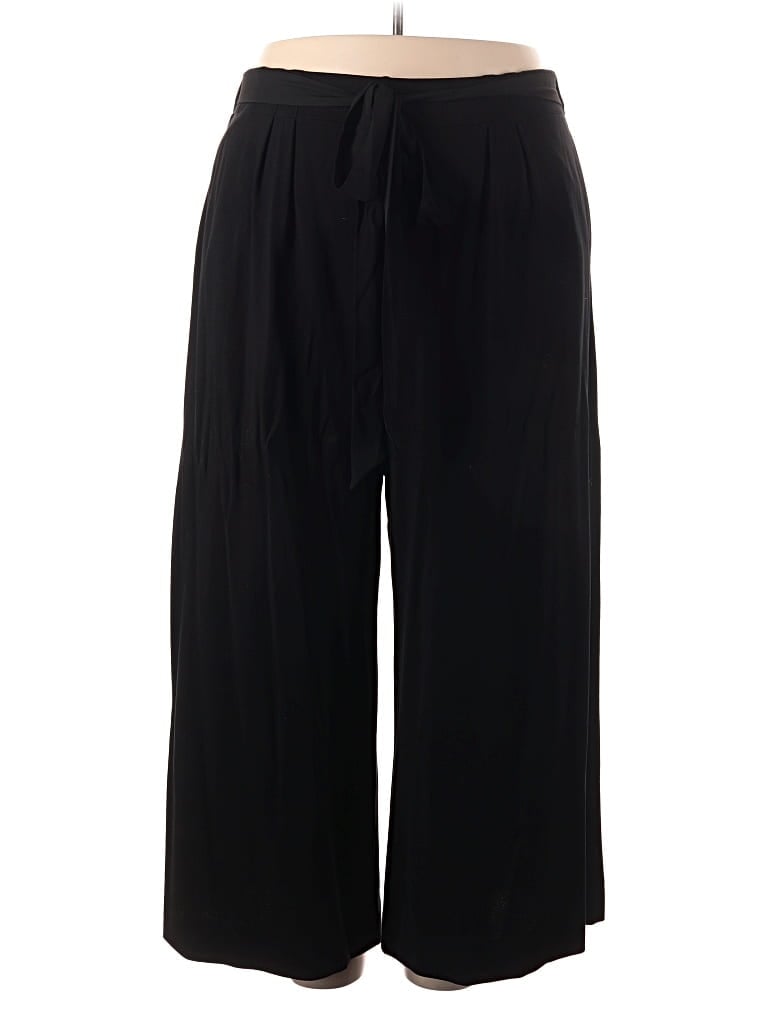 Pre-owned Joan Vass Casual Pants In Black