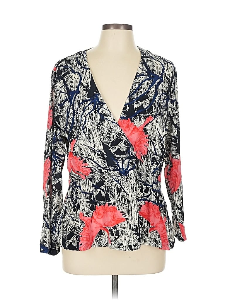 Pre-owned & Other Stories Long Sleeve Blouse In Blue