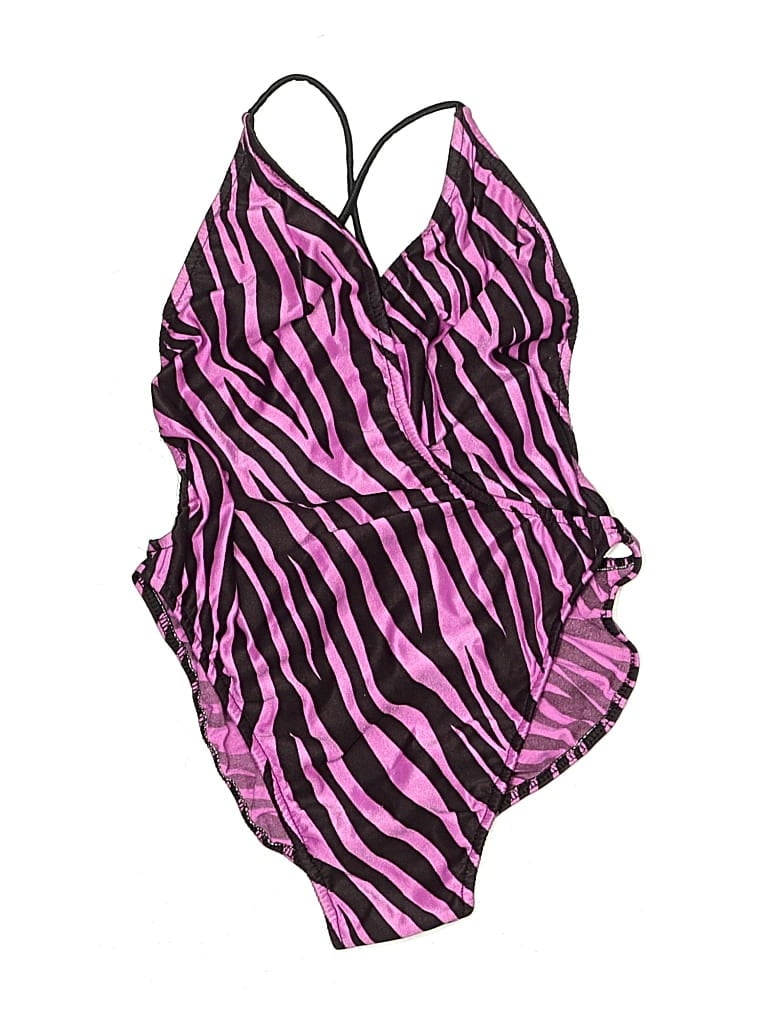 Pre-owned Assorted Brands One Piece Swimsuit In Purple