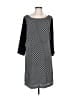 Old Navy 100% Polyester Houndstooth Black Casual Dress Size L - photo 1