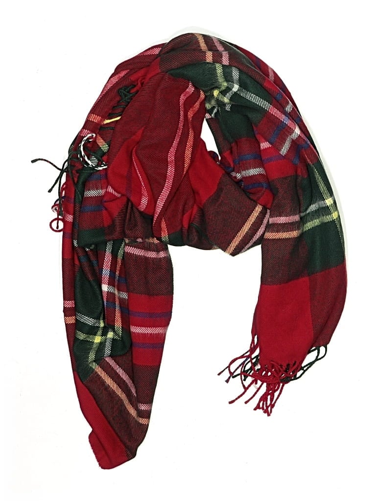 Pre-owned Assorted Brands Scarf In Red