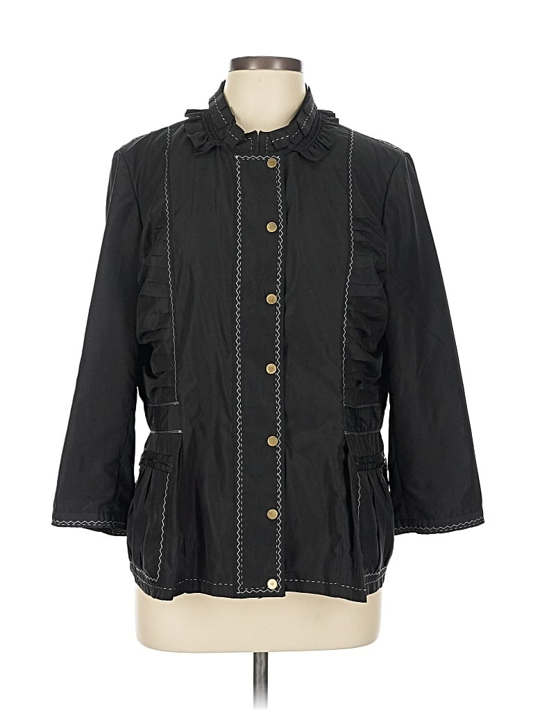 Pre-owned Tres Jolie Raincoat In Black