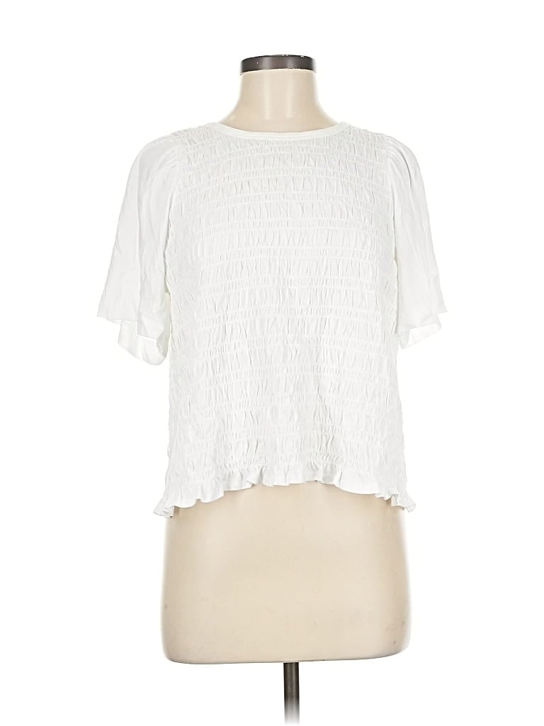 Pre-owned Old Navy Short Sleeve T-shirt In White