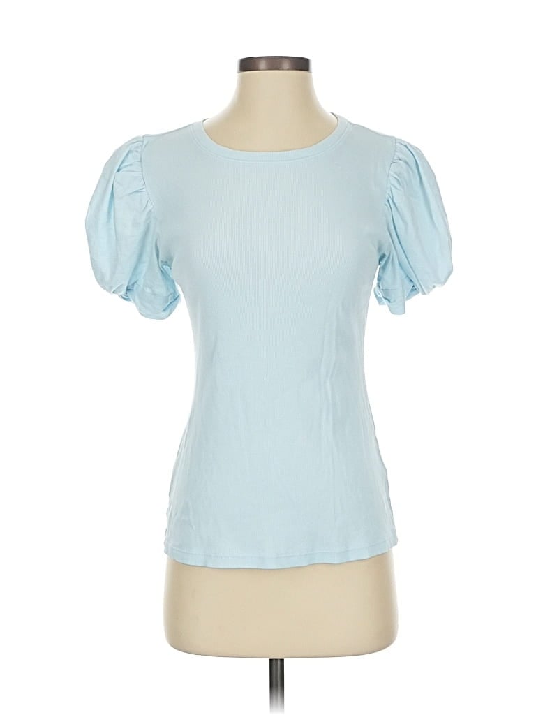 Pre-owned 1.state Short Sleeve T-shirt In Blue