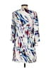 Aqua 100% Polyester Print Ivory Cocktail Dress Size S - photo 2