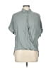 By Together 100% Rayon Gray Short Sleeve Blouse Size L - photo 1