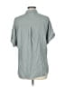 By Together 100% Rayon Gray Short Sleeve Blouse Size L - photo 2