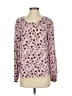 Altea 100% Polyester Pink Purple Long Sleeve Blouse Size EU (IT) 40 / US 4 - photo 1