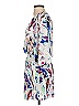Aqua 100% Polyester Print Ivory Cocktail Dress Size S - photo 5