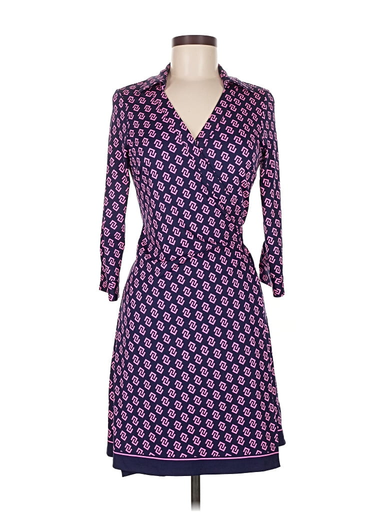 Pre-owned Julie Brown Casual Dress In Purple