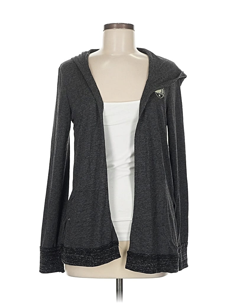 Colosseum Athletics Cardigan Sweater In Gray