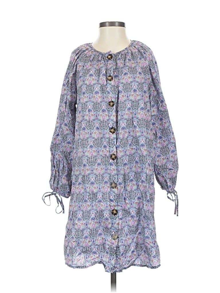 Pre-owned Liberty Art Fabrics For J.crew Casual Dress In Blue