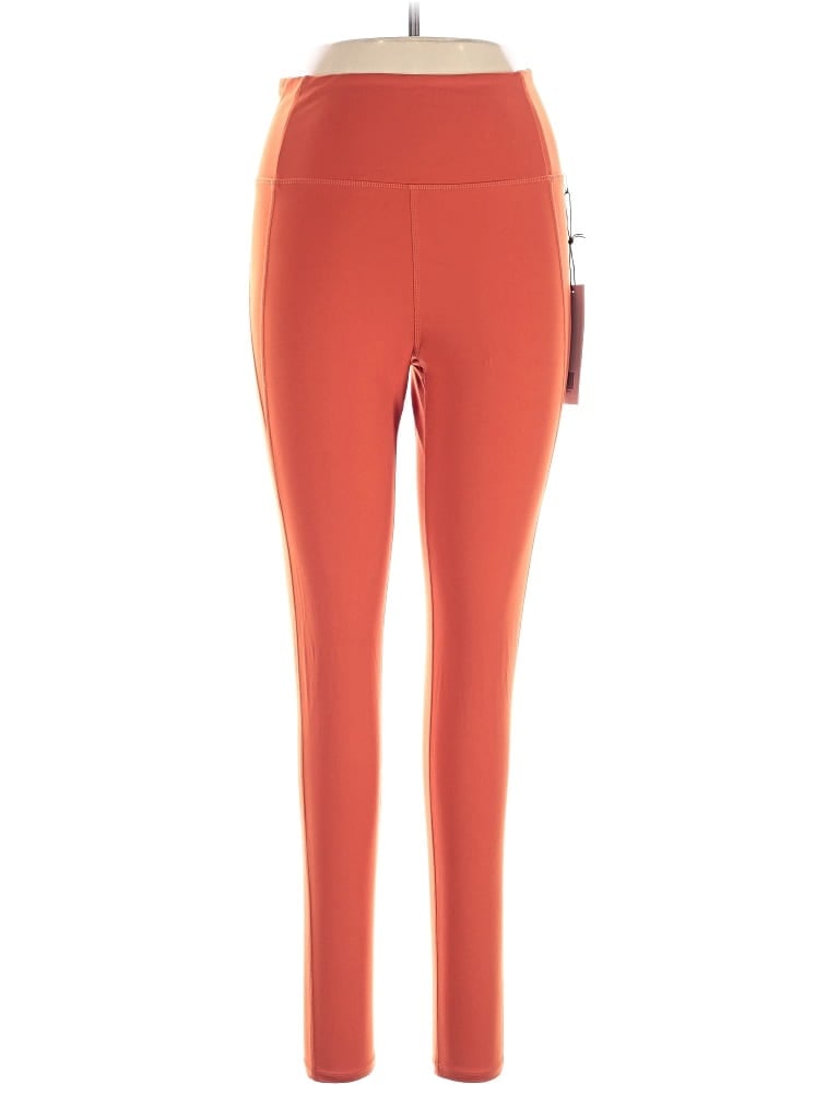 Pre-owned Girlfriend Collective Active Pants In Orange