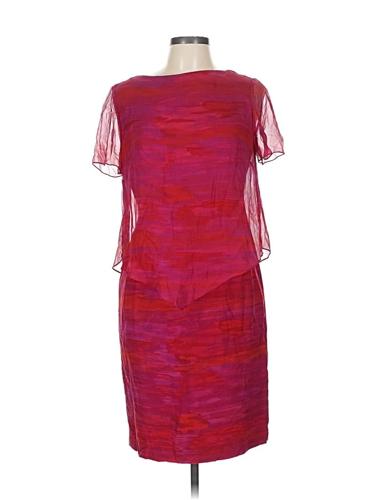 Pre-owned Maggy London Cocktail Dress In Burgundy