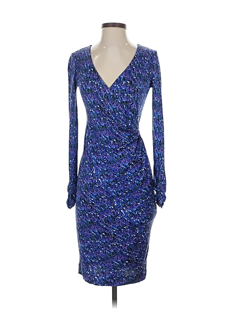 Pre-owned Tory Burch Cocktail Dress In Blue