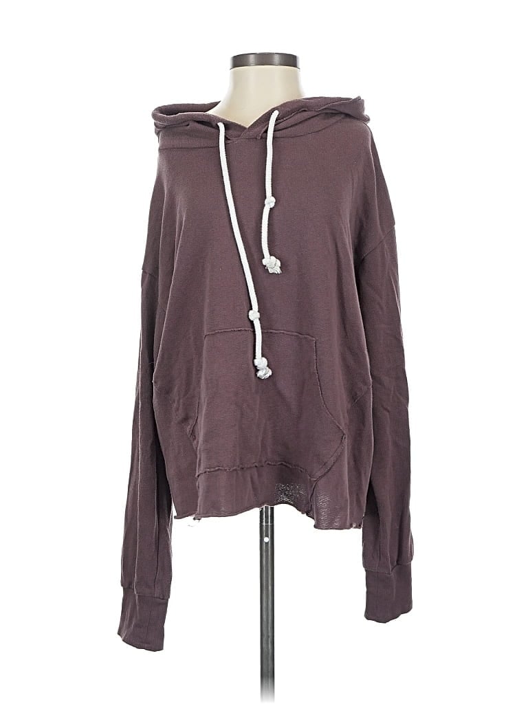 Pre-owned Z By Zella Pullover Hoodie In Purple