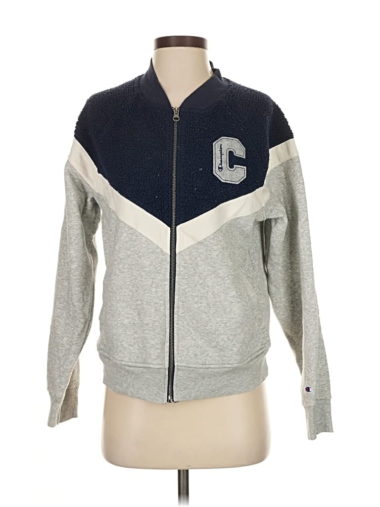 Pre-owned Champion Cardigan Sweater In Gray