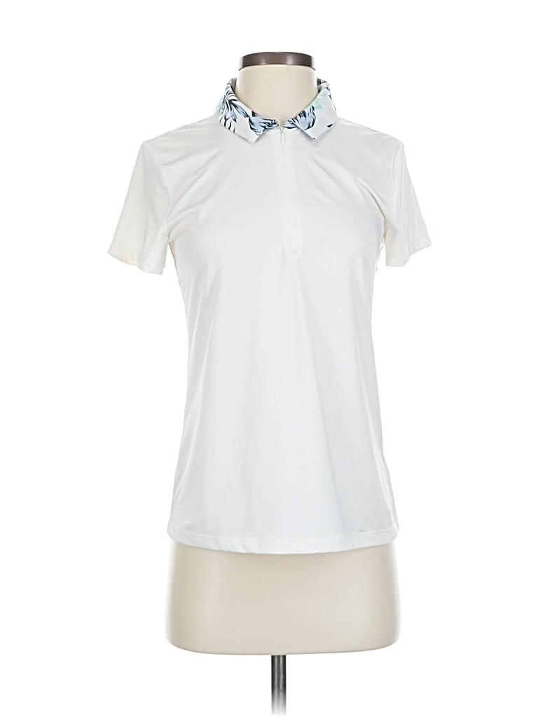 Pre-owned Tommy Bahama Short Sleeve Polo Shirt In White