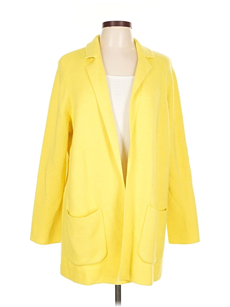 Pre-owned Talbots Cardigan Sweater In Yellow