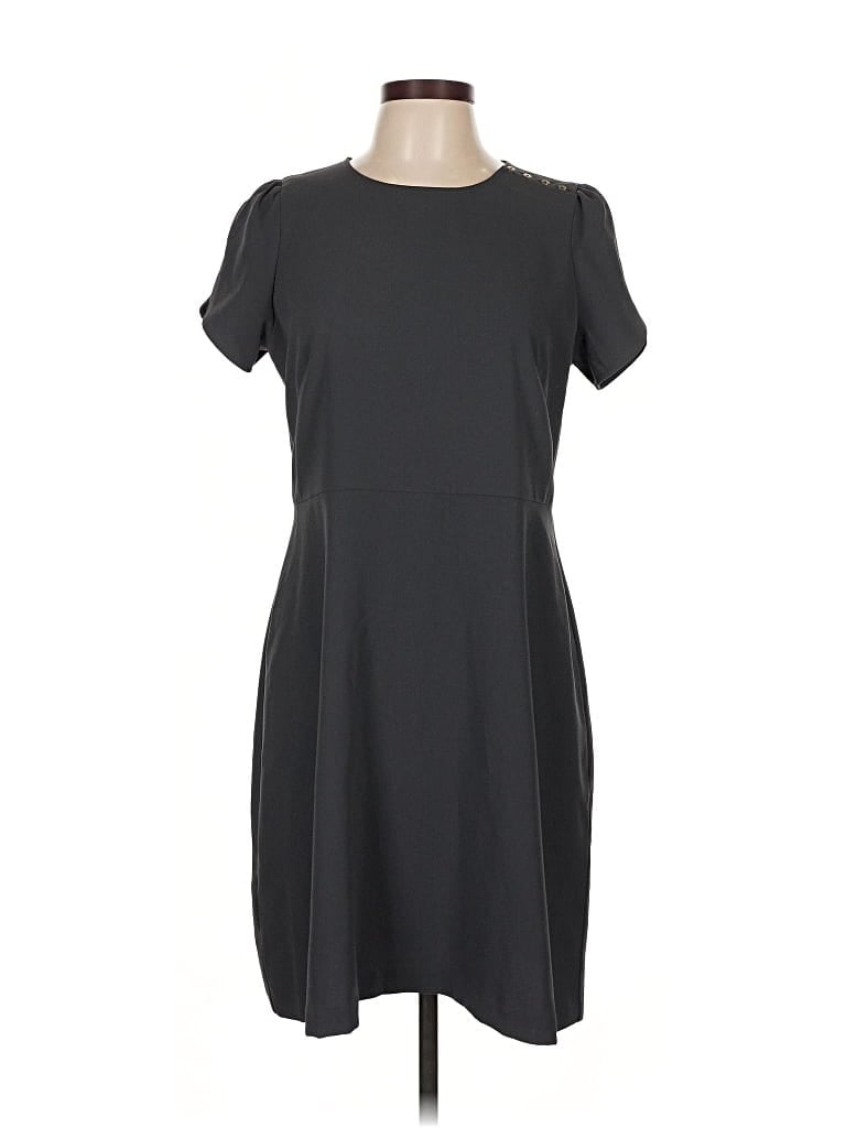 Pre-owned Ann Taylor Loft Casual Dress In Gray