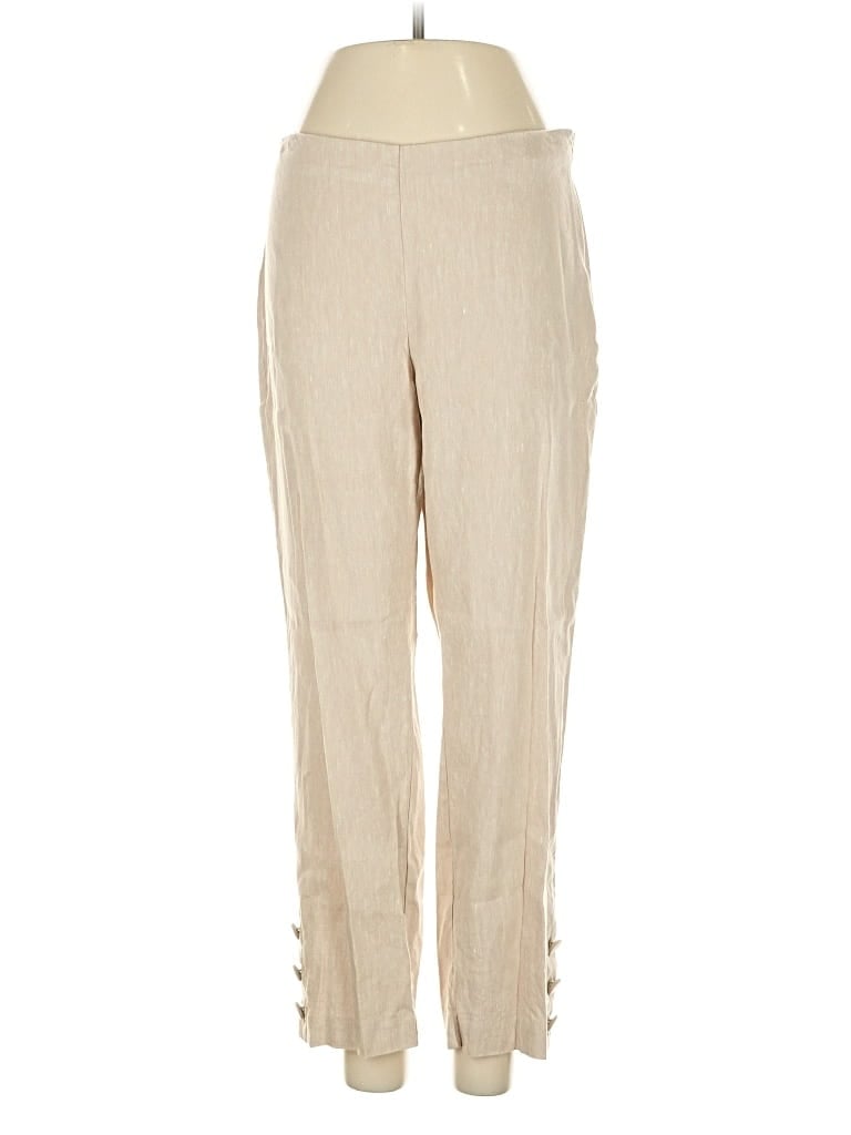 Pre-owned Jjill Linen Pants In Brown