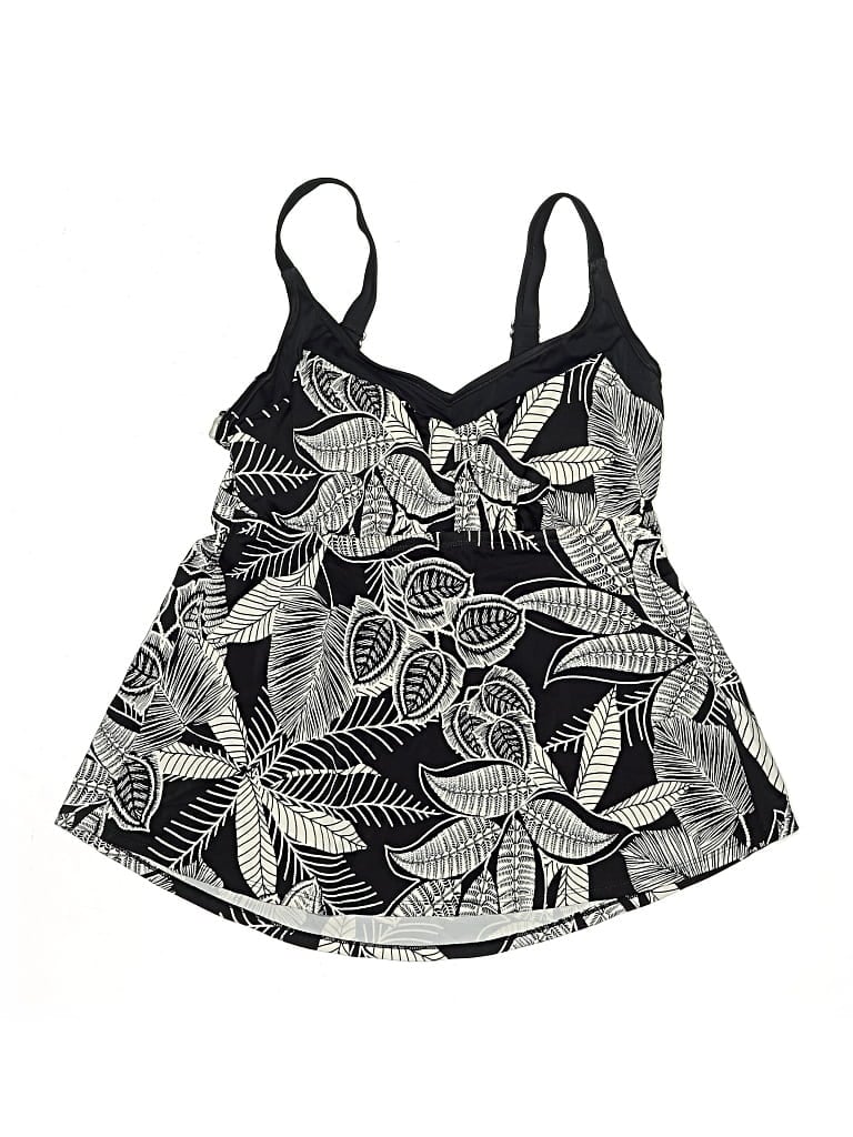 Pre-owned Maxine Of Hollywood Swimsuit Top Black Swimwear