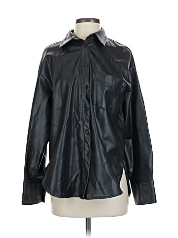 Zara Faux Leather Jacket (view 1)