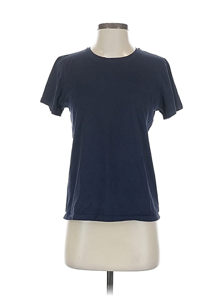 Pre-owned Uniqlo Short Sleeve T-shirt In Blue