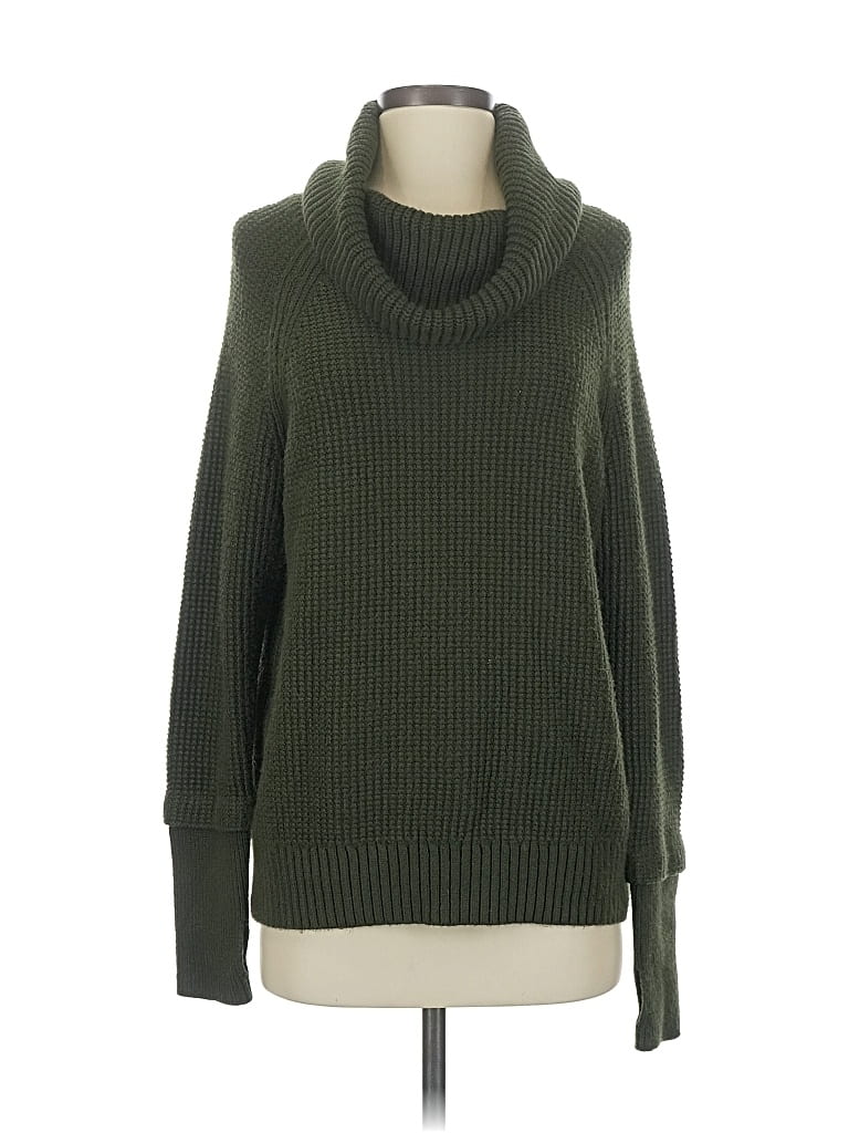 Pre-owned Market & Spruce Turtleneck Sweater In Green