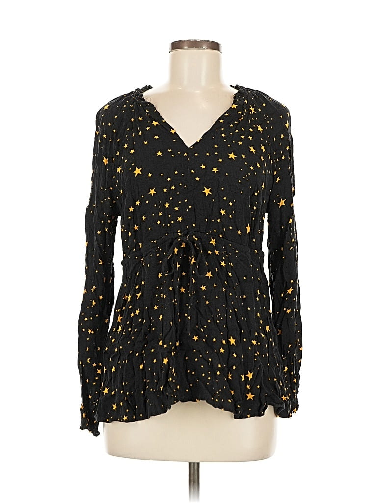 Pre-owned Torrid Long Sleeve Blouse In Black
