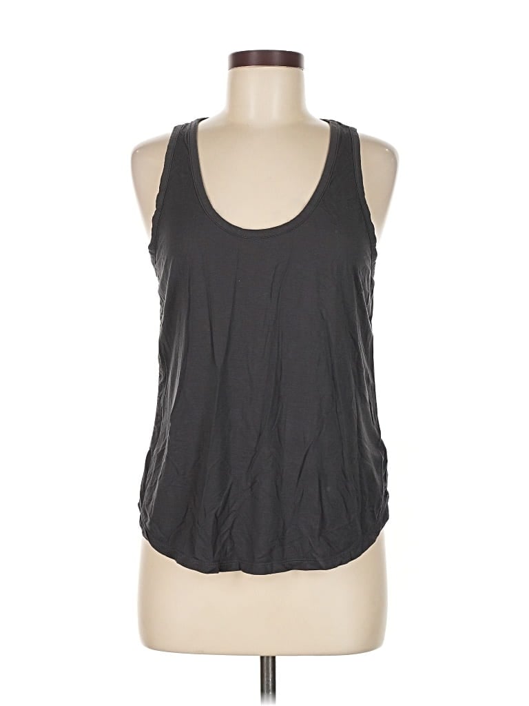 Pre-owned Gap Body Tank Top Gray Halter Neckline Tops
