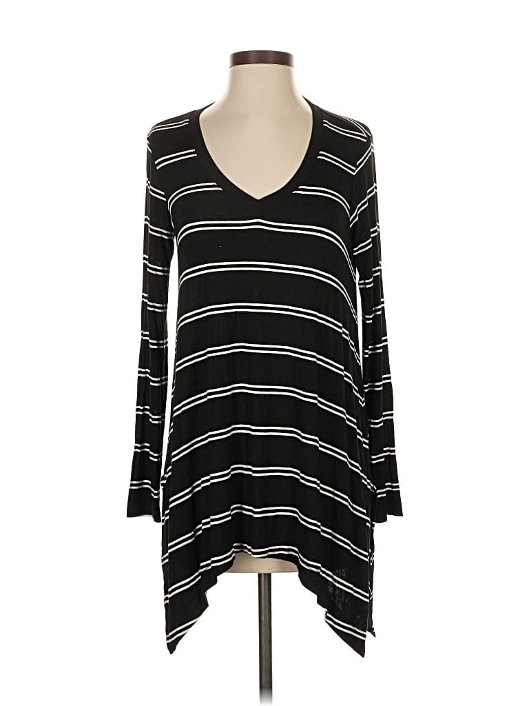 Pre-owned Splendid 3/4 Sleeve T-shirt In Black